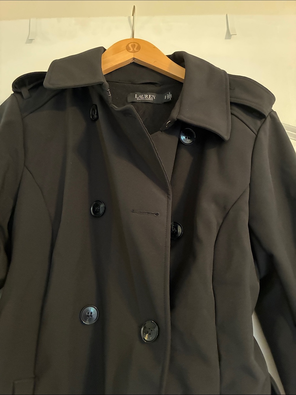 Lauren Ralph Lauren Women's Black Trench Coat - SP